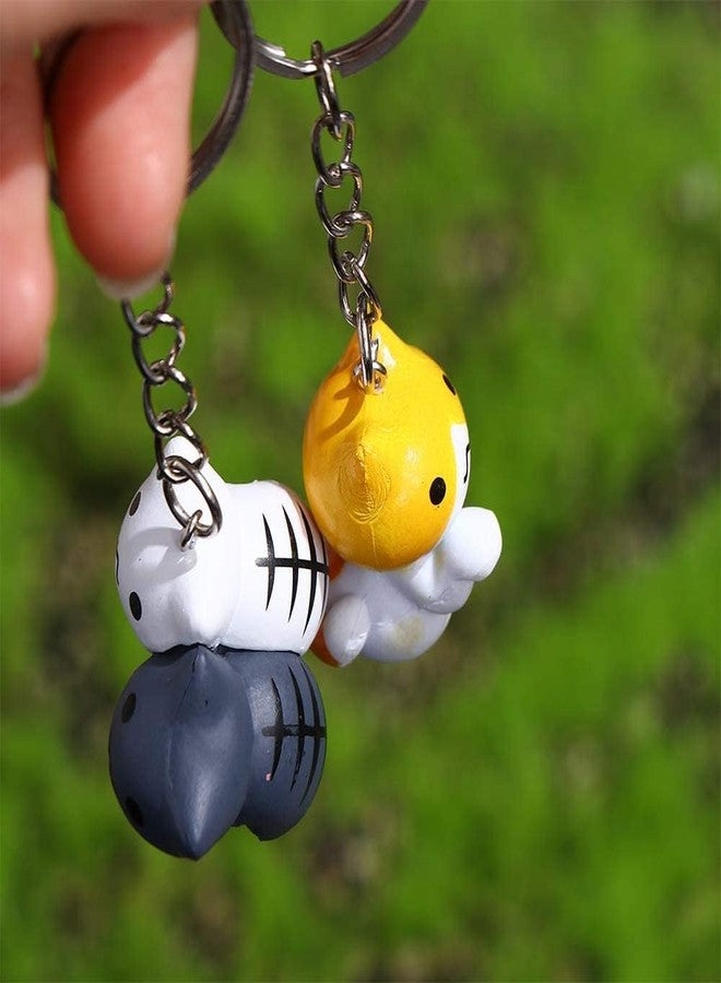 YSSZAM 1Pc Kitten Key Chain Couple Gift Fashion Lucky Cat Keychain Random Style Pendent Charm PVC Key Ring Cartoon Bag Pendant Women's Keyrings and Keychains - Image 2